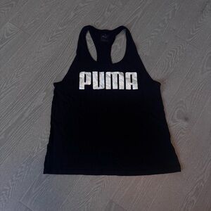 PUMA Women's Black Racerback Tank Top